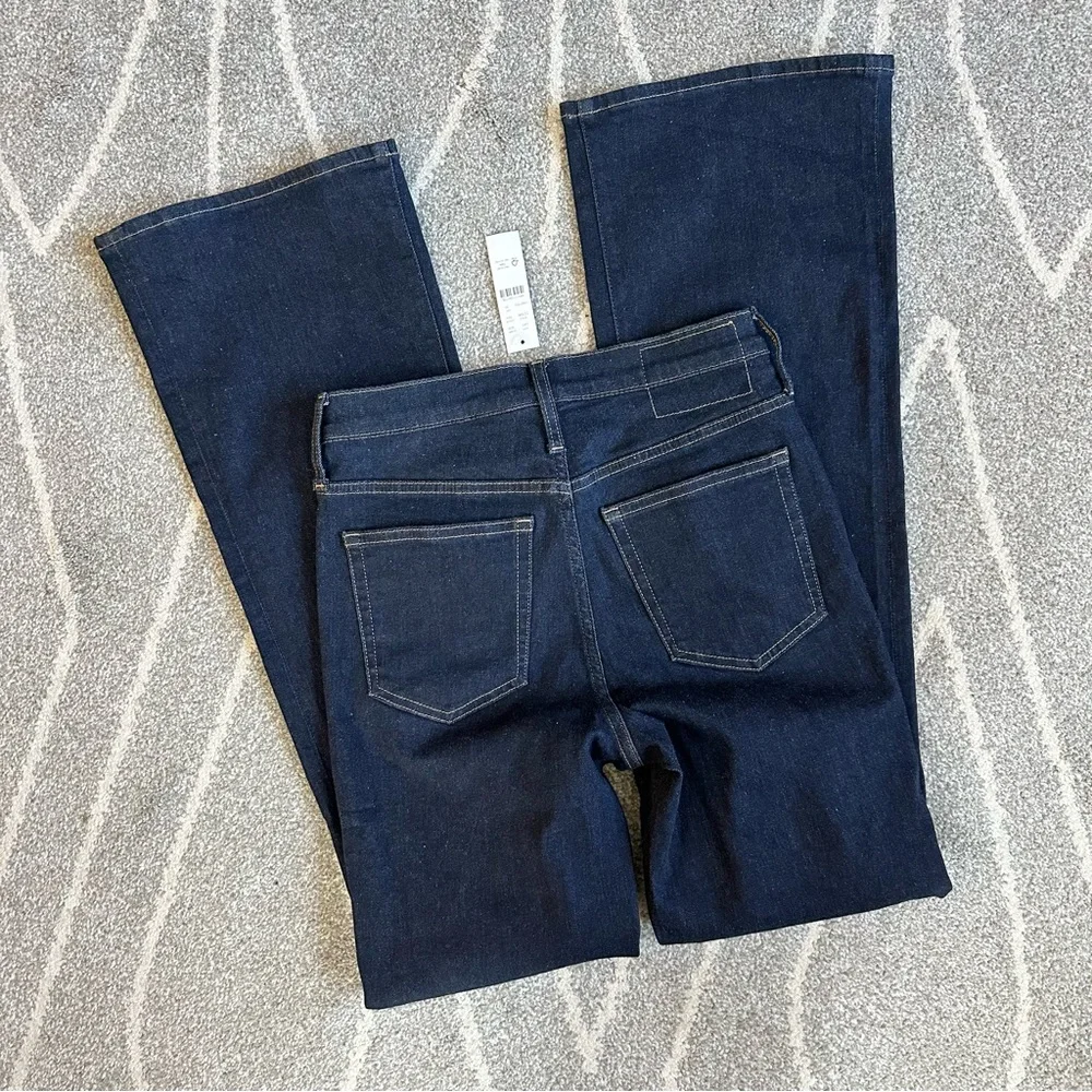 J. Crew Dark Wash High Rise Bootcut Super Stretch Jeans NWT - Picture 3 of 5